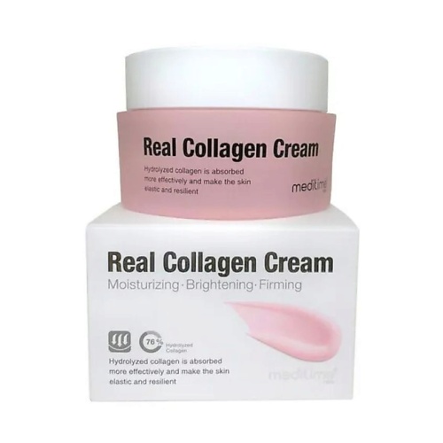 MEDITIME Крем антивозрастной с коллагеном - Real collagen cream 50 meditime крем антивозрастной с коллагеном real collagen cream 50