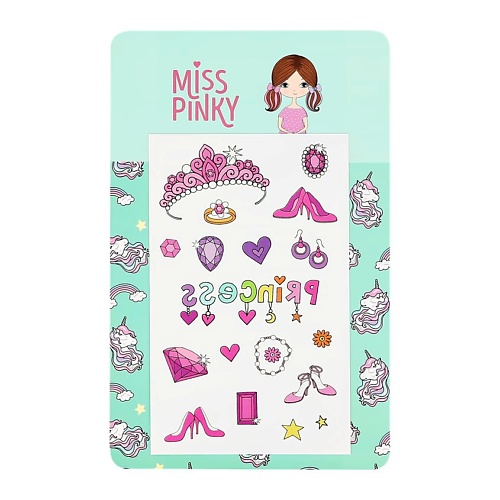 MISS PINKY Татуировки переводные 12x7,5 miss pinky косметичка сундучок unicorn с пайетками