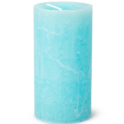 Свеча SPAAS Свеча-столбик Рустик аква блю свеча столбик 7х18 см белый