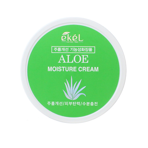 Уход за лицом Ekel Крем для лица с Алоэ Успокаивающий и увлажняющий Moisture Cream Aloe 100