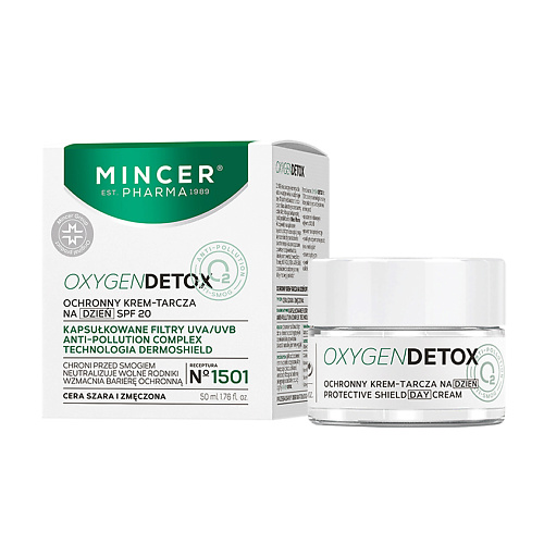 

MINCER EST PHARMA 1989 Дневной защитный крем SPF20 Oxygen Detox 50.0, Дневной защитный крем SPF20 Oxygen Detox