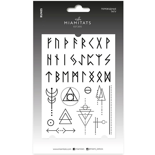 

MIAMITATS Переводные тату Runes, Переводные тату Runes