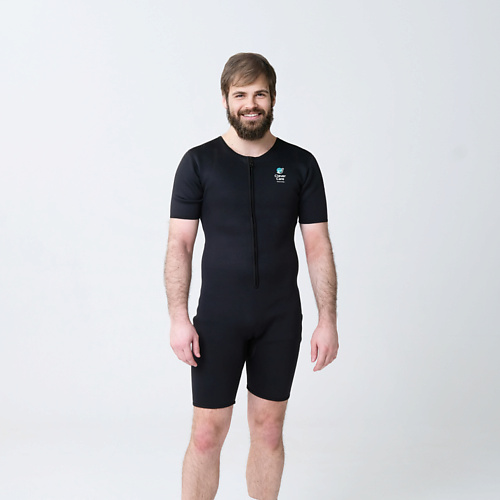 CLEVERCARE Костюм-сауна для похудения мужской, с рукавами костюм спортивный бежевый m 44