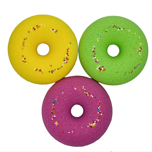 Бомбочки для ванны ECOBUBBLE Бомбочки для ванн набор пончиков