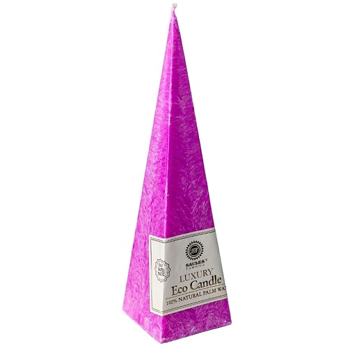 Свеча декоративная SAULES FABRIKA Свеча Пирамида Фуксия свеча декоративная saules fabrika свеча шар синий