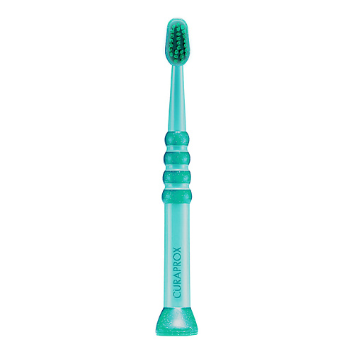 CURAPROX Детская зубная щетка Curaprox c гуммированной ручкой серия Baby brush baby щетка жевательная зубная силиконовая chewable toothbrush