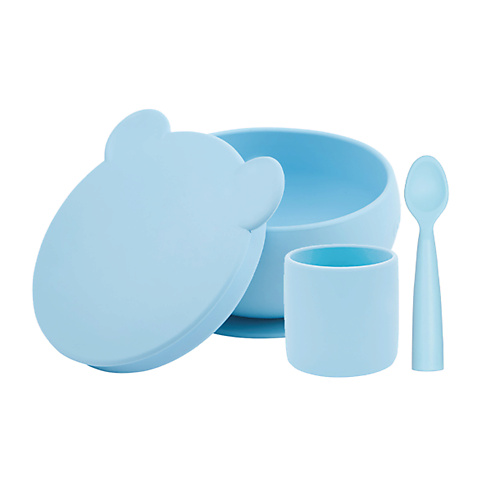 Набор посуды MINIKOIOI Набор посуды для детей Стаканчик Глубокая тарелка Ложка 0+
