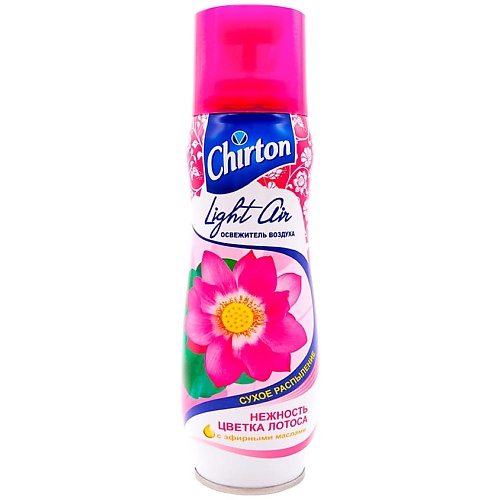 CHIRTON Освежитель воздуха аэрозольный сухое распыление Нежность цветка лотоса Light Air