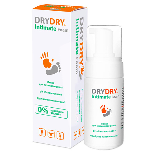 DRY DRY Пенка для интимной гигиены Intimate Foam 100 dry dry спрей для интимной гигиены intimate spray 50