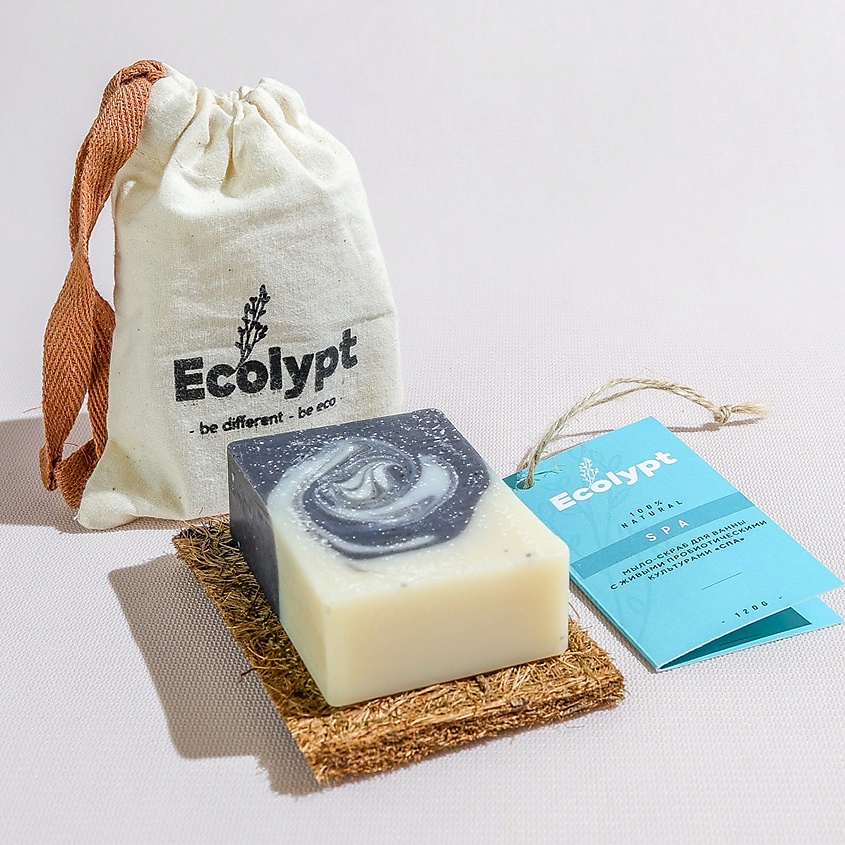 ECOLYPT Мыло-скраб для тела с пробиотиками 