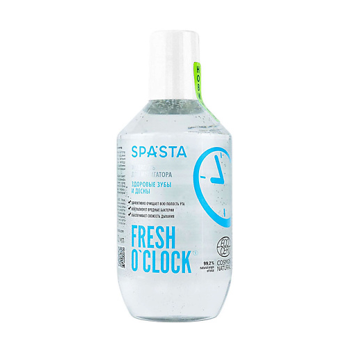 SPA*STA Натуральный ополаскиватель для ирригатора Fresh o’clock Здоровые зубы и десны 400