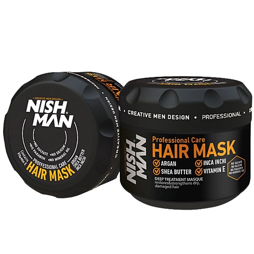 NISHMAN Маска для волос питание, укрепление, от ломкости, придает шелковистость и мягкость