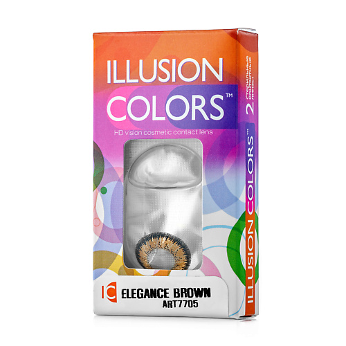 Оптика ILLUSION Цветные контактные линзы ILLUSION colors ELEGANCE brown