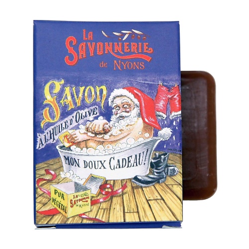 LA SAVONNERIE DE NYONS Гостевое мыло с хлебом с пряностями Дед Мороз в ванной