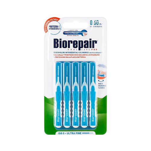 

BIOREPAIR Scovolini Interdentali Cilindrici Цилиндрические межзубные ершики 0,60 мм