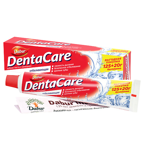 Уход за полостью рта DABUR DENTACARE Зубная паста с кальцием DentaCare ОТБЕЛИВАЮЩАЯ 145