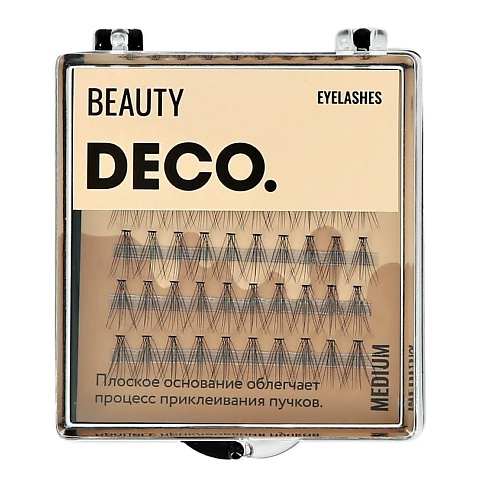 Аксессуары для макияжа DECO. Пучки ресниц с плоским основанием 0