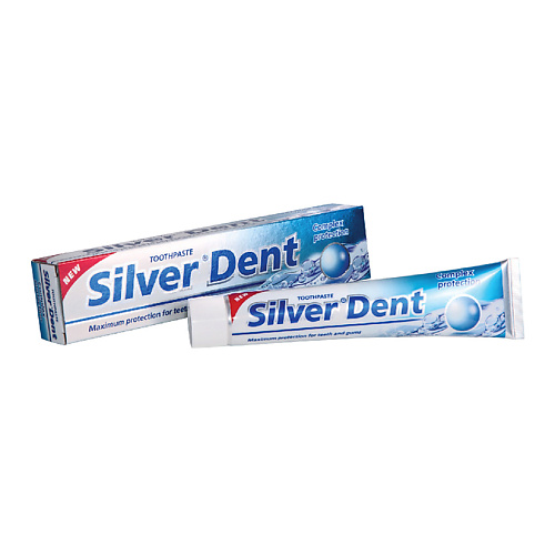 MODUM Паста зубная SILVER DENT Комплексная защита 100 apagard зубная паста smokin защита зубной эмали от окрашивания 100