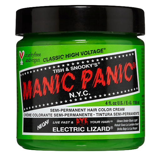Краска оттеночная MANIC PANIC Краска для волос Electric Lizard manic panic classic alien grey 118мл