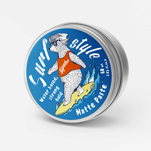 HIPSTER Surf style Матовая паста для укладки волос с сильной фиксацией и матовым эффектом 60 hipster matte paste паста для укладки волос со средней фиксацией и матовым эффектом 100