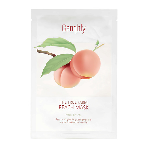 GANGBLY Маска для лица с экстрактом персика (ультра-увлажняющая)  - Купить