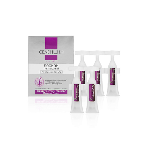 СЕЛЕНЦИН Пептидный лосьон для восстановления густоты волос Peptide Active Save Your hair