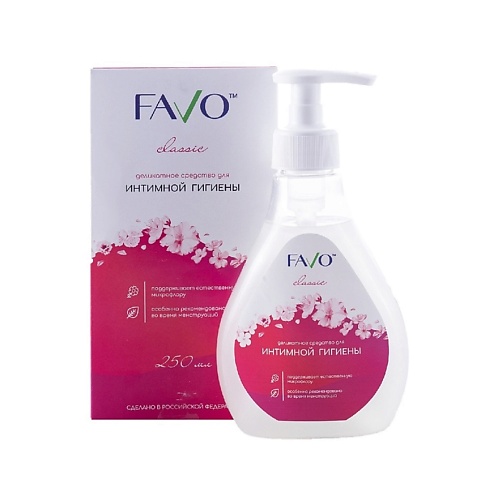 Средства для гигиены FAVO Средство для интимной гигиены деликатное CLASSIC 250