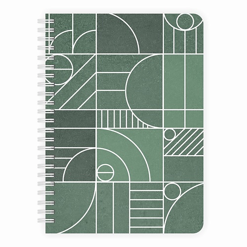 Блокнот REMARKLEE Планер ежедневник Зелёная геометрия Creative А5