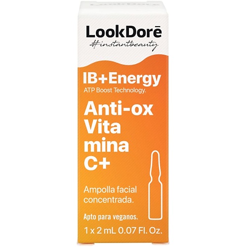 LOOK DORE Сыворотка в ампулах моментального восстановления с витамином С ENERGY 2 look dore легкий тонизирующий крем флюид ib energy anti ox vitamin c 50