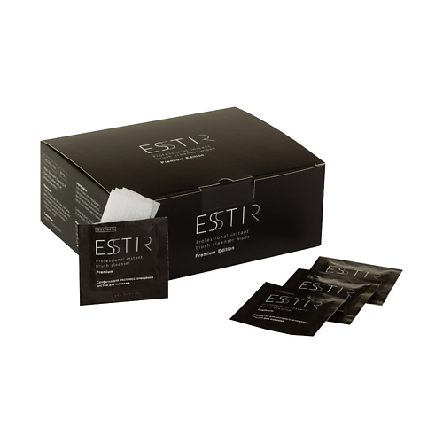 ESSTIR Салфетки для очищения кистей Premium 90 esstir шампунь кондиционер для очищения кистей для макияжа 200