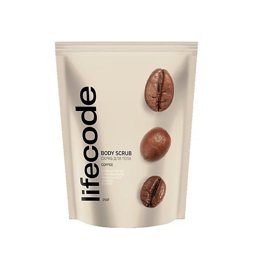 фото Lifecode скраб для тела «coffee, vanille & caramel»
