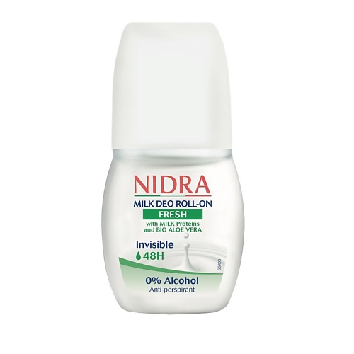 NIDRA Дезодорант роликовый с молочными протеинами и Алоэ торговой марки 50 nidra жидкое мыло с молочными протеинами 300