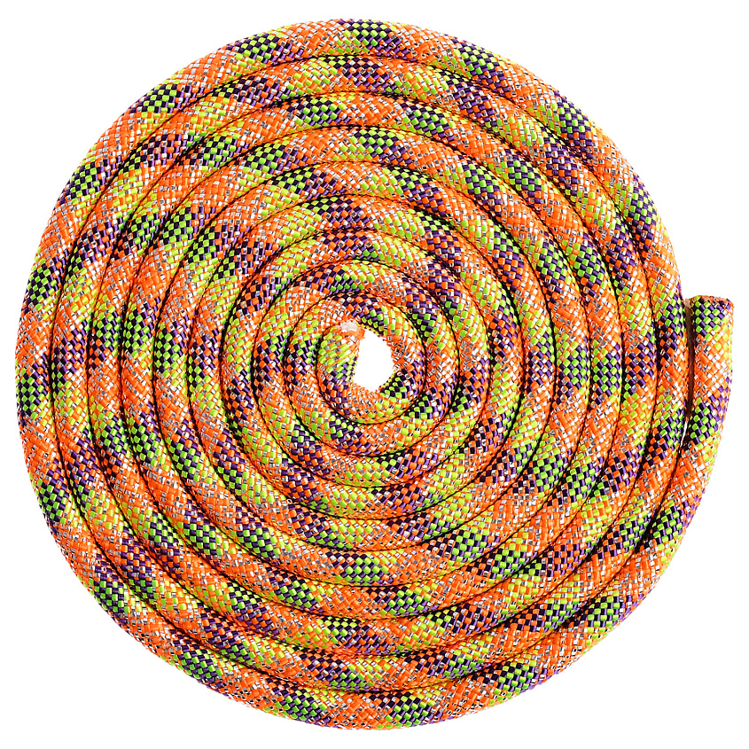 Изображение товара GRACE DANCE Скакалка гимнастическая утяжелённая, цвет мультицвет, с люрексом, цвет: Комбинированный