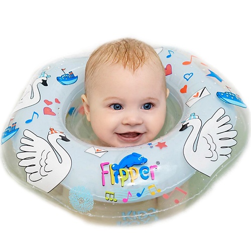 Надувной круг ROXY KIDS Надувной круг на шею музыкальный для купания малышей фото
