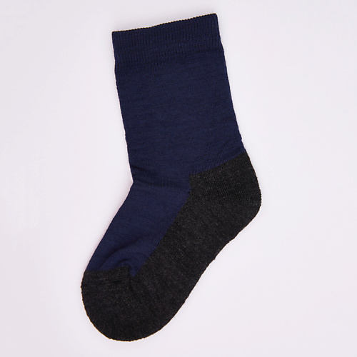 фото Wool&cotton носки детские термо сине-серые multifunctional