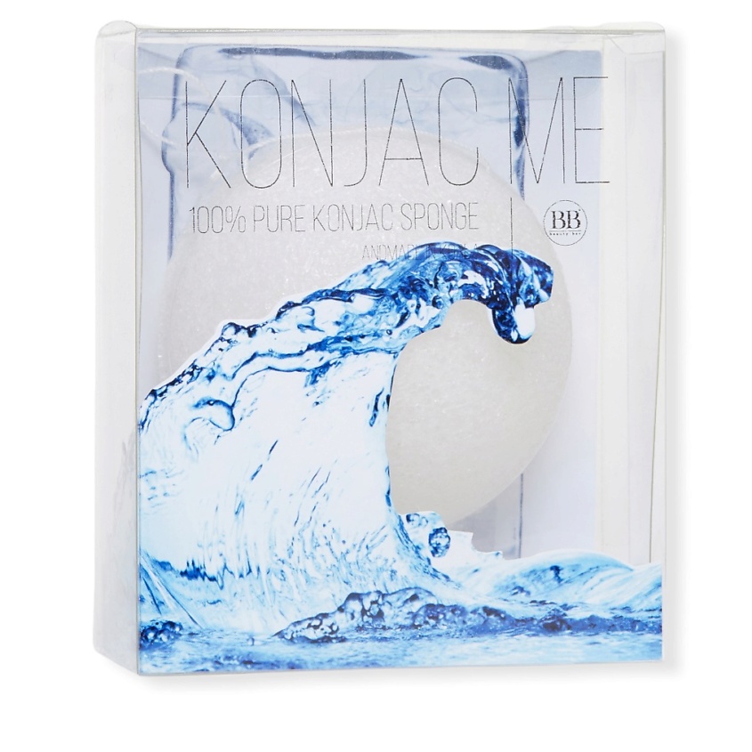 Изображение товара BEAUTY BAR Воздушный спонж мочалка Konjac Me для умывания лица, 100% натуральный конняку, 1 шт.
