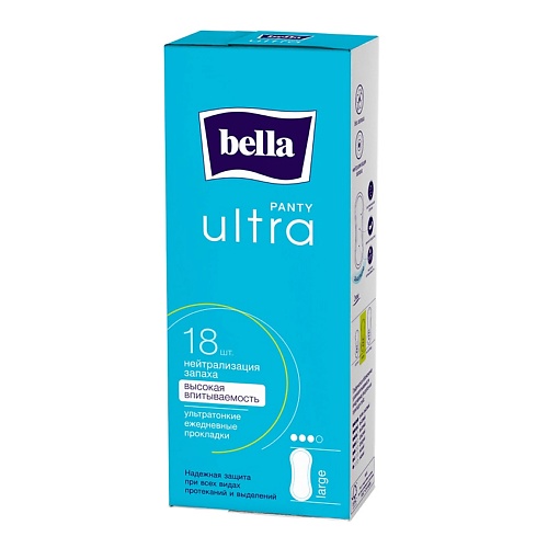 Bella BELLA Прокладки ежедневные супертонкие PANTY ULTRA L прокладки bella panty soft tilia 60 шт