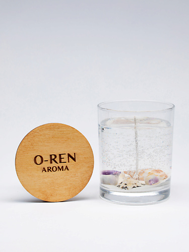 цена Свеча O-REN AROMA Свеча ароматическая гелевая  лаванда