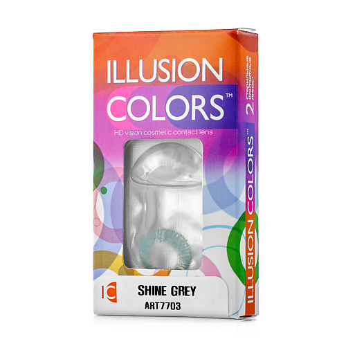 ILLUSION Цветные контактные линзы  colors SHINE grey
