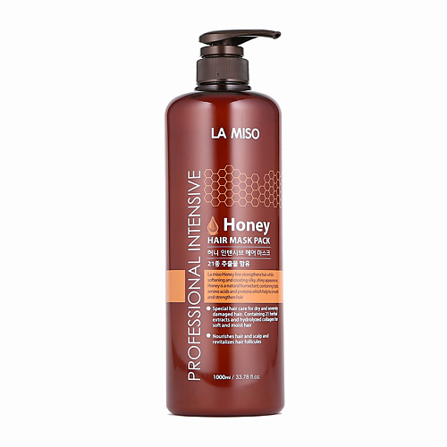 Спрей для ухода за волосами LA MISO Маска для волос Professional Intensive Honey цена и фото