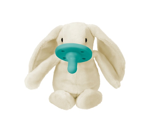 Мягкая игрушка MINIKOIOI Комфортер Соска пустышка с держателем игрушкой для сна 0+ Зайчик