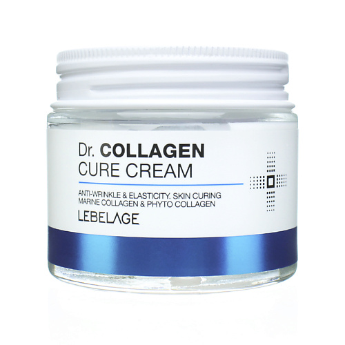 LEBELAGE Крем для лица с Коллагеном Придающий эластичность Dr.Collagen Cure Cream 70 lebelage крем для лица с гиалуроновой кислотой антивозрастной dr hyaluronic cure cream 70