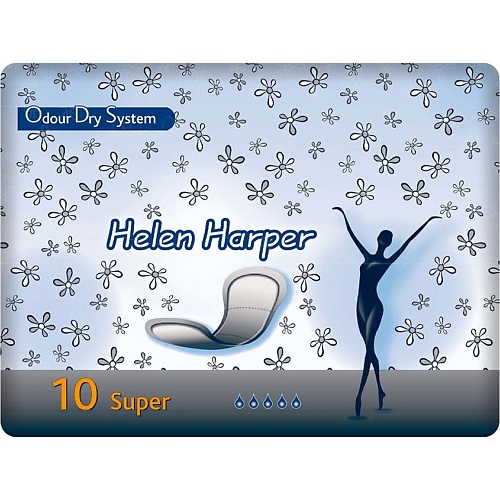 HELEN HARPER Послеродовые и урологические прокладки Odour Dry System Super,Large 10