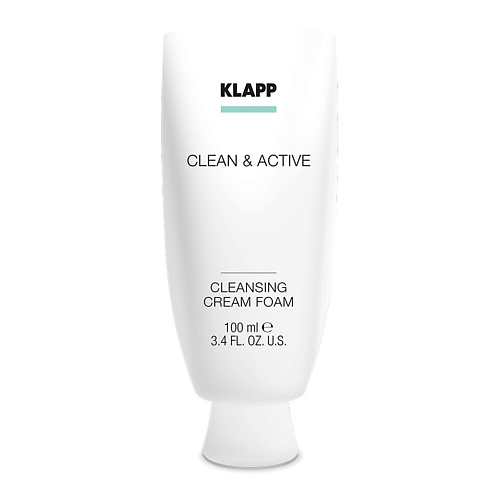 KLAPP COSMETICS Очищающая крем-пенка CLEAN&ACTIVE Cleansing Cream Foam 100.0 letique cosmetics пенка для интимного ухода gentle intimate foam 150