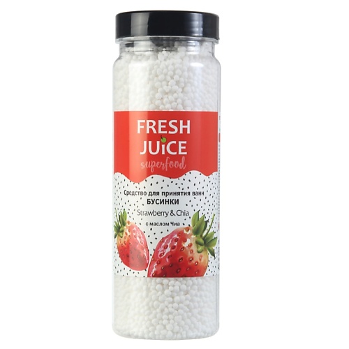 Средства для ванной и душа FRESH JUICE Средство для ванн Superfood Strawberry & Chia 450