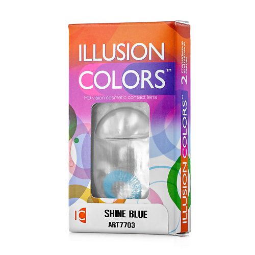 ILLUSION Цветные контактные линзы  colors SHINE blue