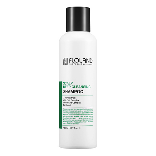 фото Floland глубокоочищающий укрепляющий шампунь с кислотами и пантенолом scalp deep cleansing shampoo