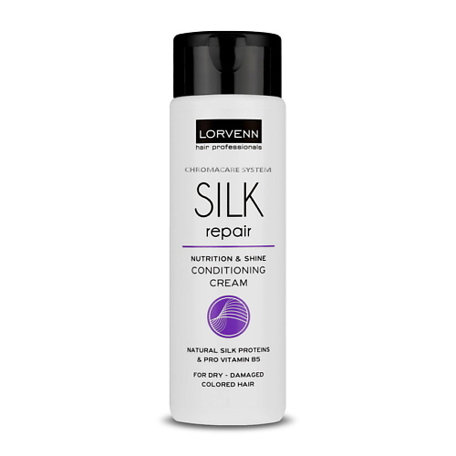Кондиционер для волос LORVENN HAIR PROFESSIONALS Реструктурирующий крем-кондиционер  с протеинами шёлка SILK REPAIR спрей для волос silk hair repair moist mist