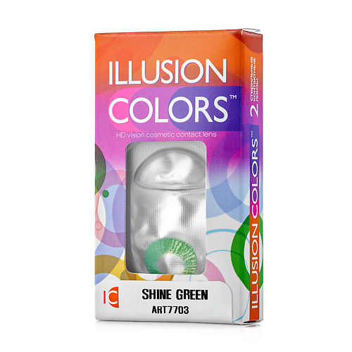 Оптика ILLUSION Цветные контактные линзы ILLUSION colors SHINE green