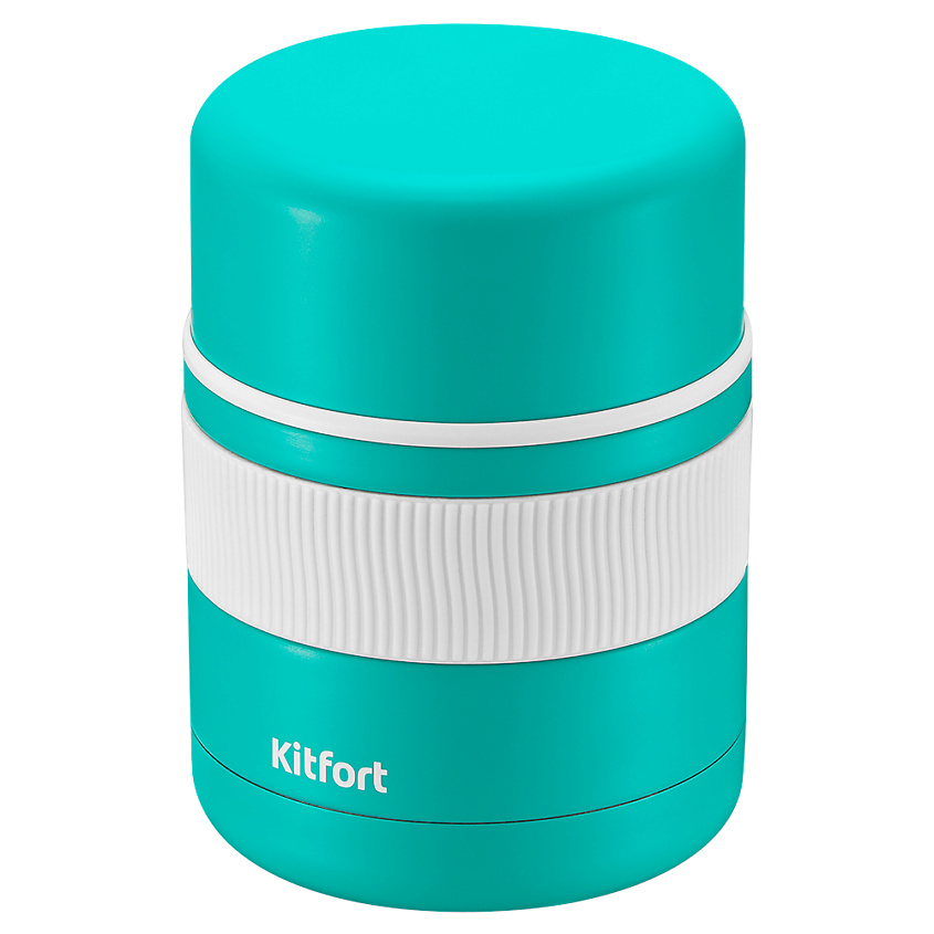 Изображение товара KITFORT Ланч-бокс КТ-1218, Бело-бирюзовый, 1 шт.